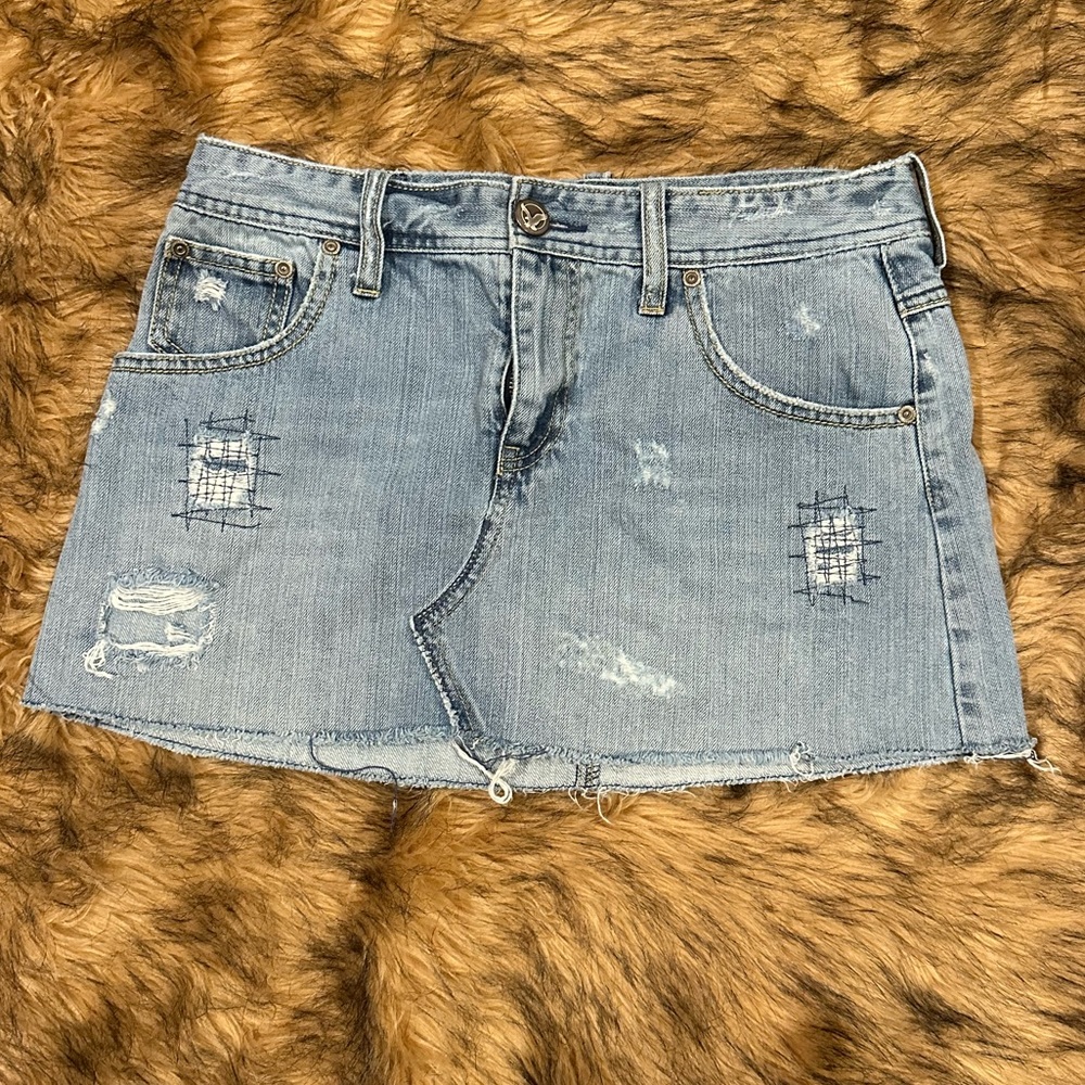 American eagle jean skirt